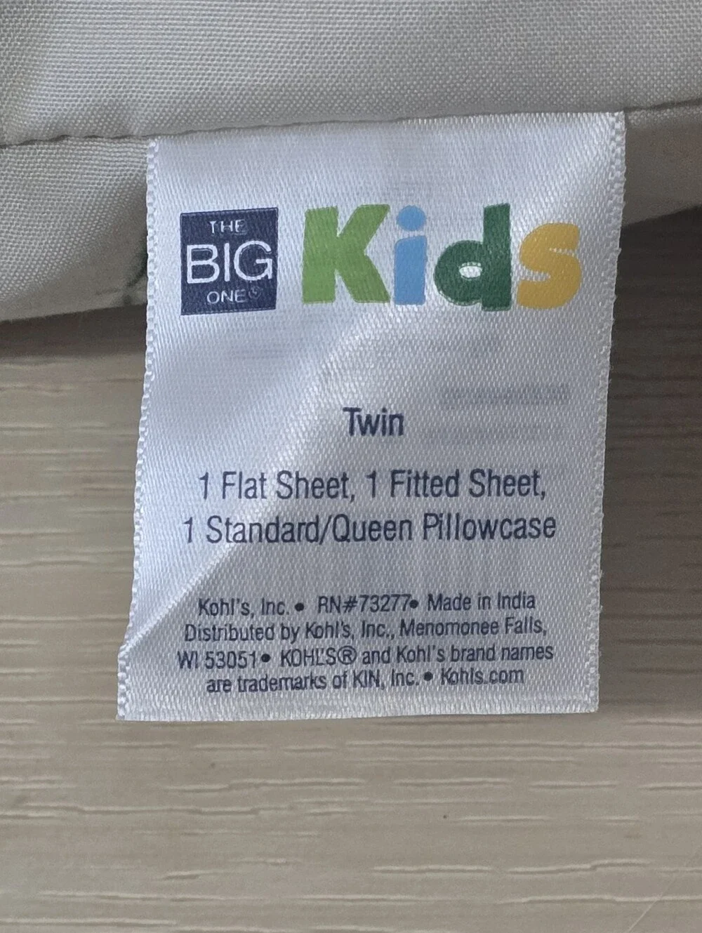 NWT The Big One Kids Twin 3-Piece Sheet Set Rainforest Safari Print